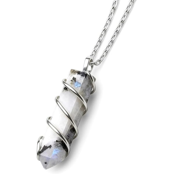Amazon | BEADNOVAジェムストーンネックレス クリスタルポイント